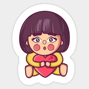 Little Baby Girl Sticker